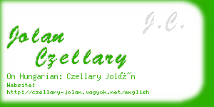 jolan czellary business card